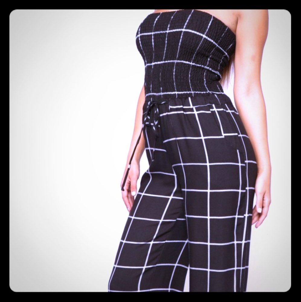 Plaid jumpsuit